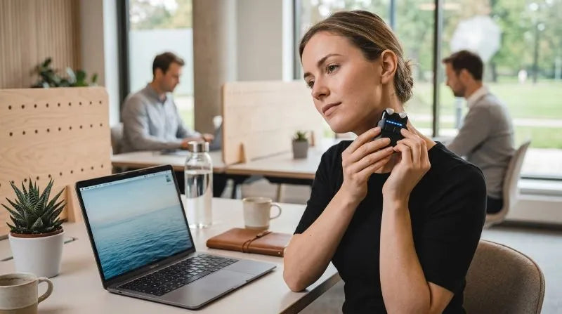 How to regulate nervous system during a busy workday with VeRelief Prime stress support technology