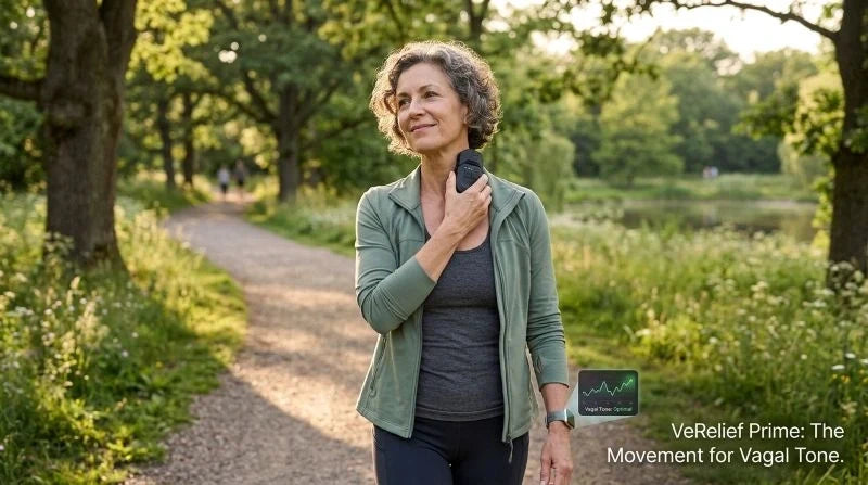 Improve vagal tone with diaphragmatic breathing practice and VeRelief Prime for daily nervous system support
