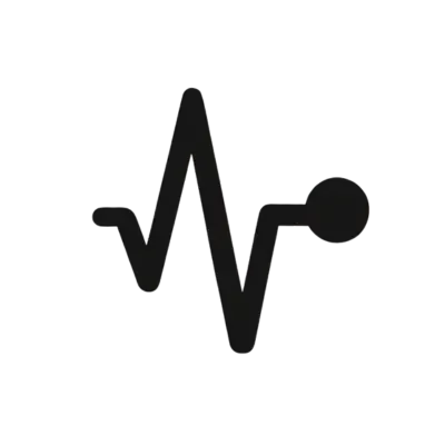 Heart rate variability statistic icon