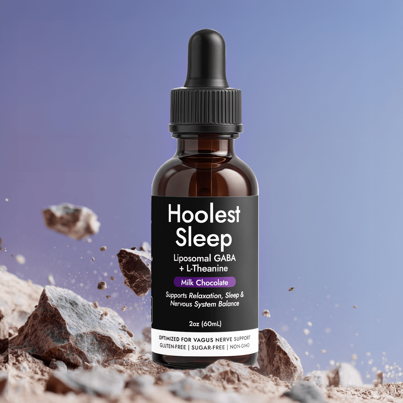 Bottle of Hoolest Sleep Liposomal GABA + L-Theanine drops