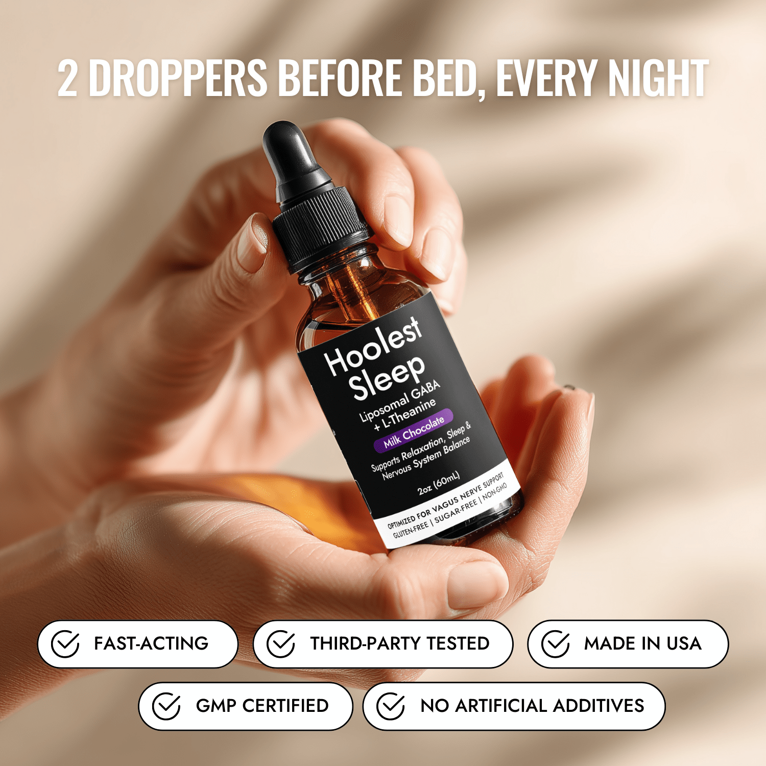 Hoolest Inc. Hoolest Sleep: GABA + L-Theanine for VeRelief Users | Deep Sleep Formula vagus nerve stimulation device