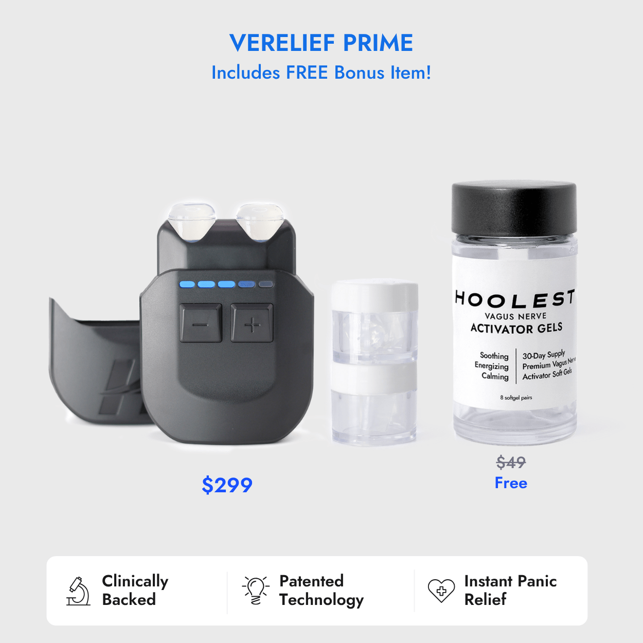 hoolest inc Stimulator / Graphite VeRelief Prime vagus nerve stimulation device