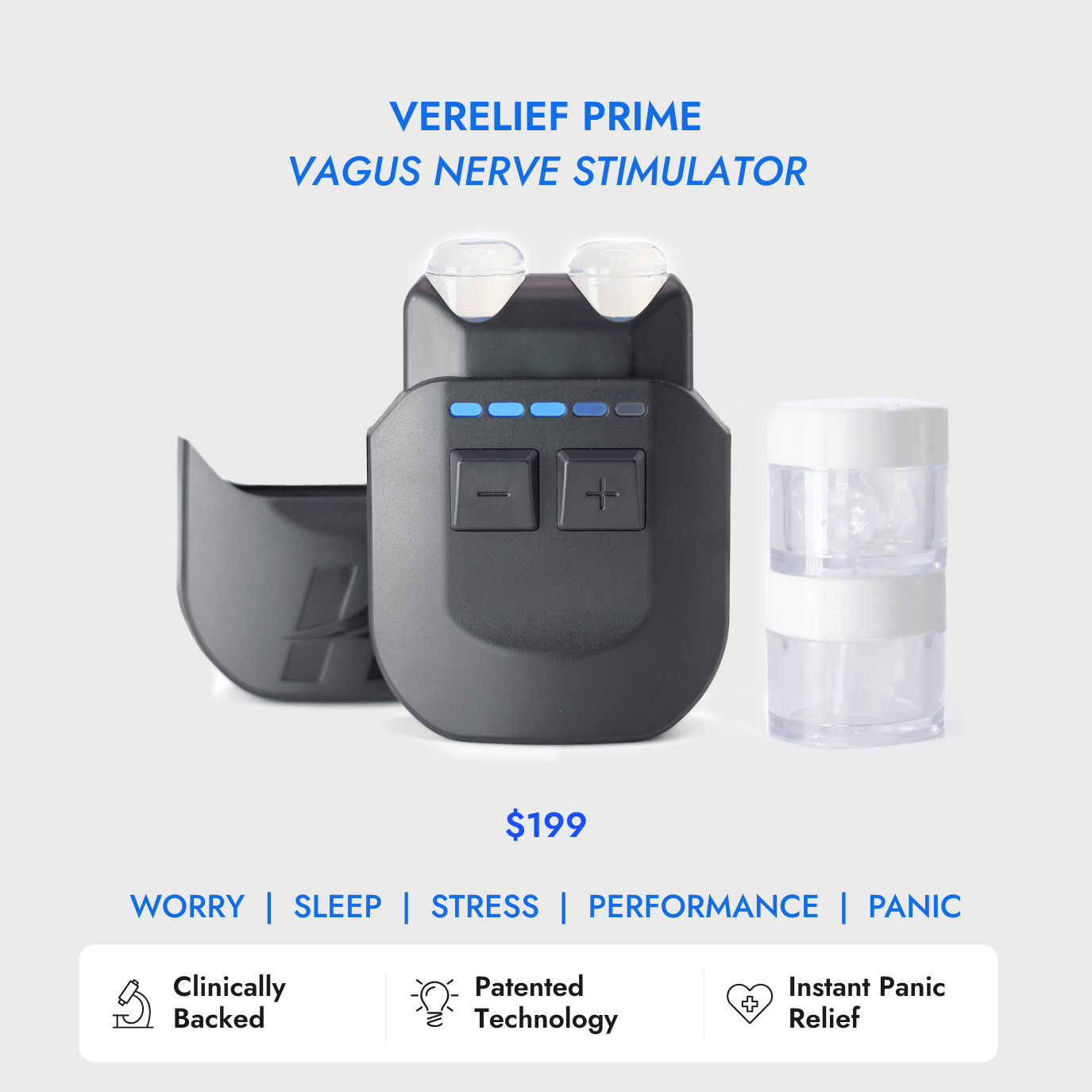 hoolest inc Stimulator / Graphite VeRelief Prime vagus nerve stimulation device
