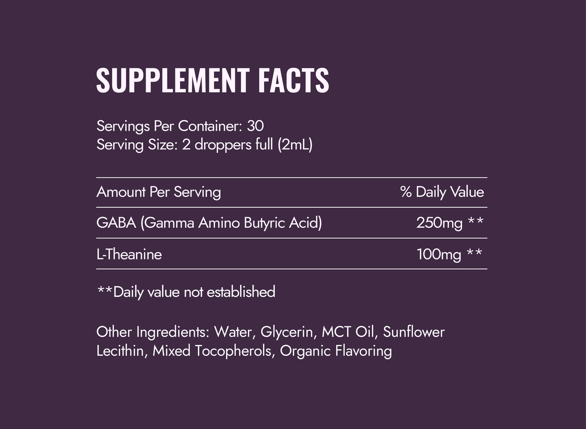 Hoolest Sleep supplement facts label